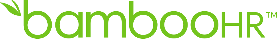 BambooHR logo with green text and a leaf design on the first 'b'.