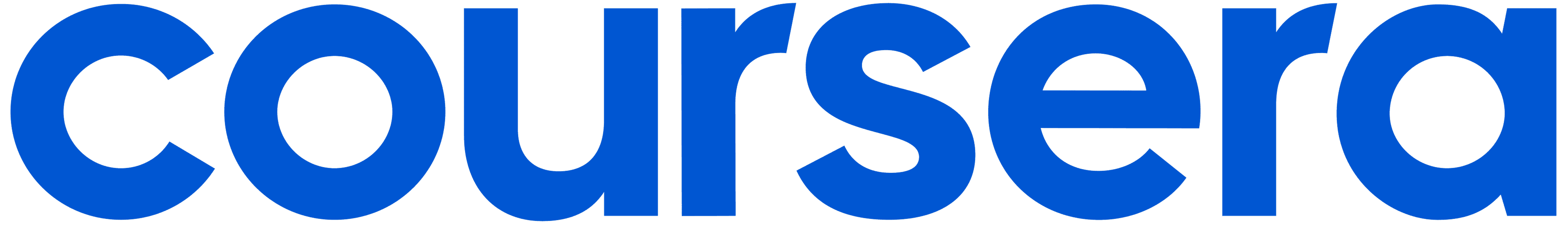 The Coursera logo features the word "coursera" in bold blue lowercase letters.