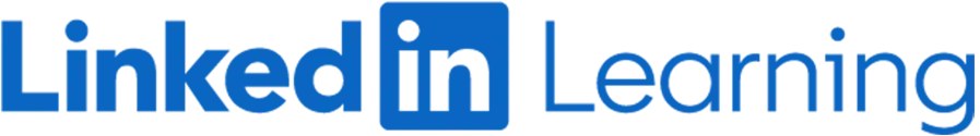 LinkedIn Learning logo featuring blue text with the 'in' in a blue square.